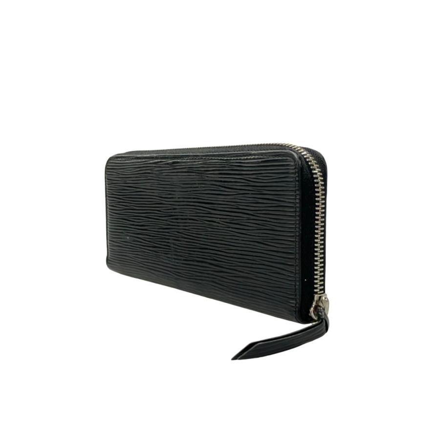 美品 LOUIS VUITTON ルイ ヴィトン 長財布 ポルトフォイユ クレマンス M60915 ブラック エピレザー メンズ ラウンドファスナー シルバー金具【本物保証】 ルイ・ヴィトン ラウンドファスナー長財布 ポルトフォイユ クレマンス