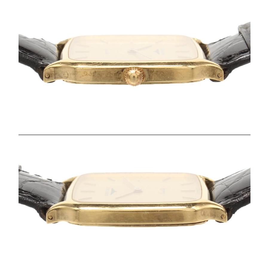 ロンジン 腕時計 スクエア 18K クオーツ ゴールド メンズ