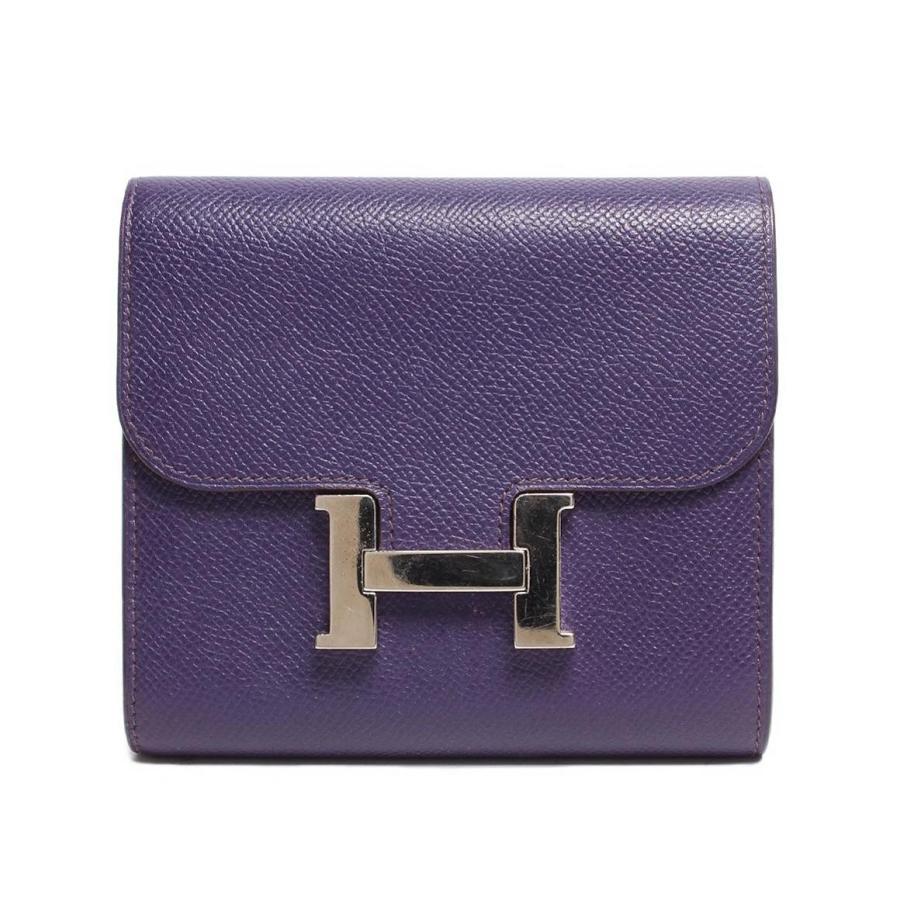 エルメス 財布 □O刻印 シルバー金具 コンスタンスコンパクト ヴォー  