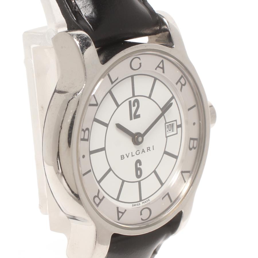 【ソロテンポ】BVLGARI ‘ブルガリ 時計‘ ST29S ブラック☆極美品☆ ブルガリ 腕時計 ソロテンポ クオーツ ホワイト ST29S レディース