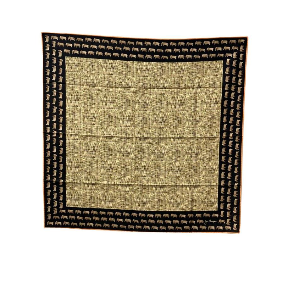 ジムトンプソン スカーフ シルク100% 象柄 レディース JIM THOMPSON