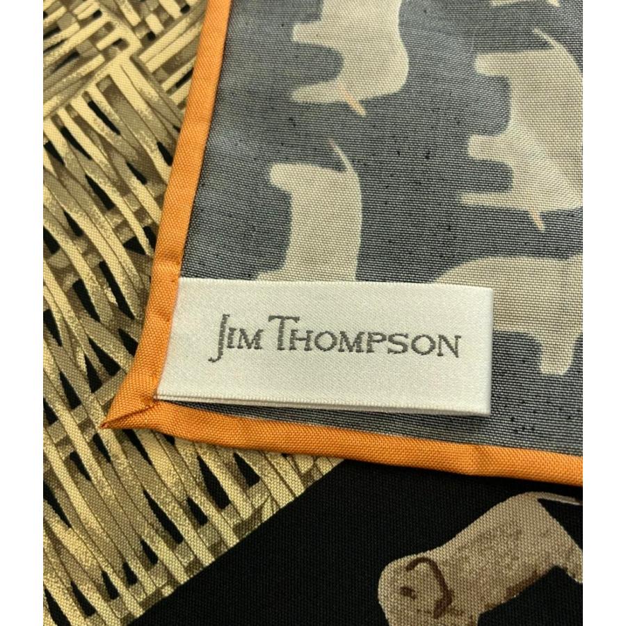 ジムトンプソン スカーフ シルク100% 象柄 レディース JIM THOMPSON
