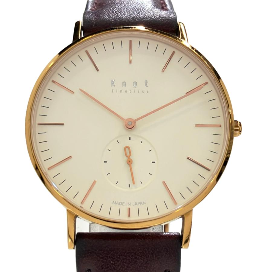 ノット 腕時計 クオーツ アイボリー CS-36 メンズ KNOT 中古 : Rehello 