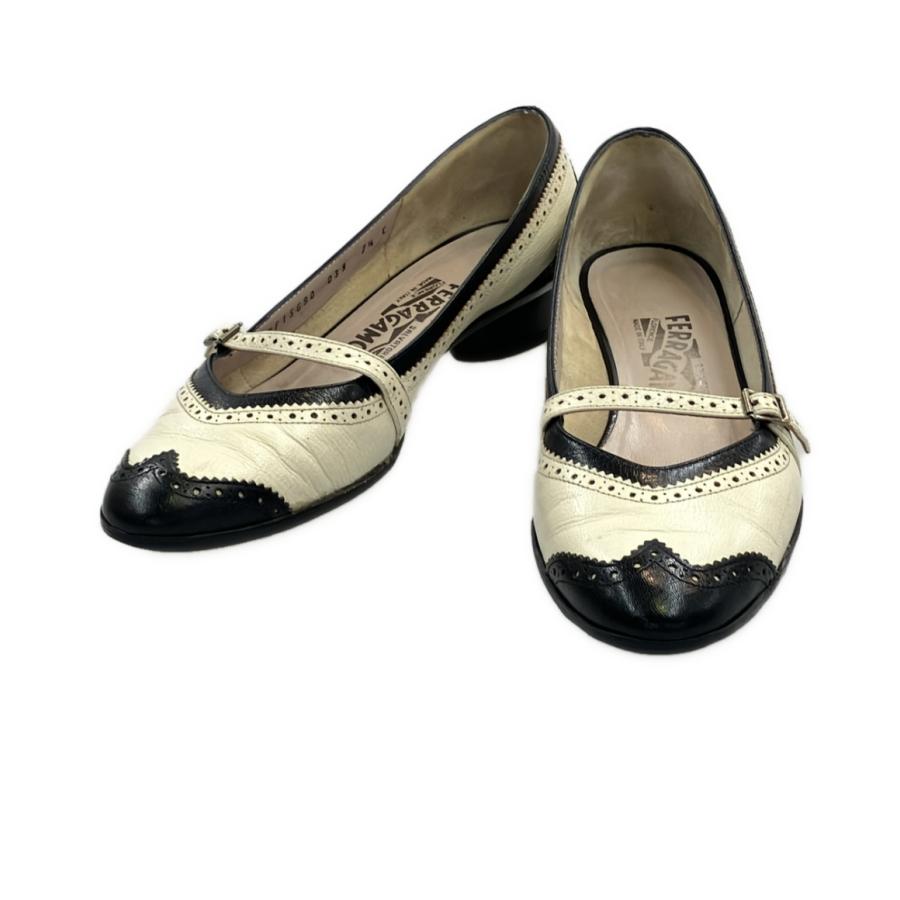 サルヴァトーレフェラガモ ストラップパンプス レディース SIZE 7 1/2  