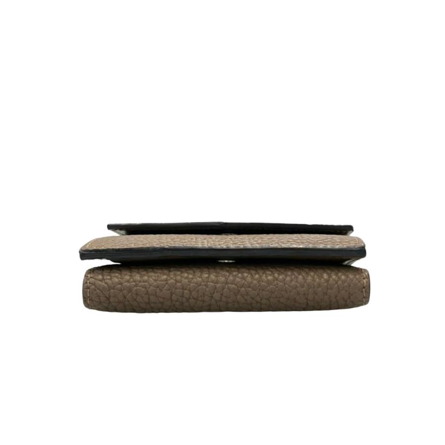 美品　ボナベンチュラ　BONAVENTURA 三つ折り財布 ボナベンチュラ 三つ折り財布 スモールウォレット クロコ レディース
