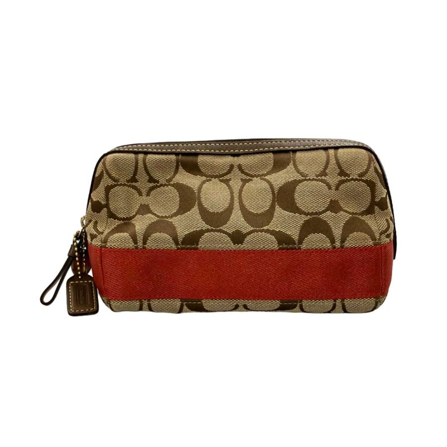コーチ 化粧ポーチ シグネチャー 40026 レディース COACH 中古