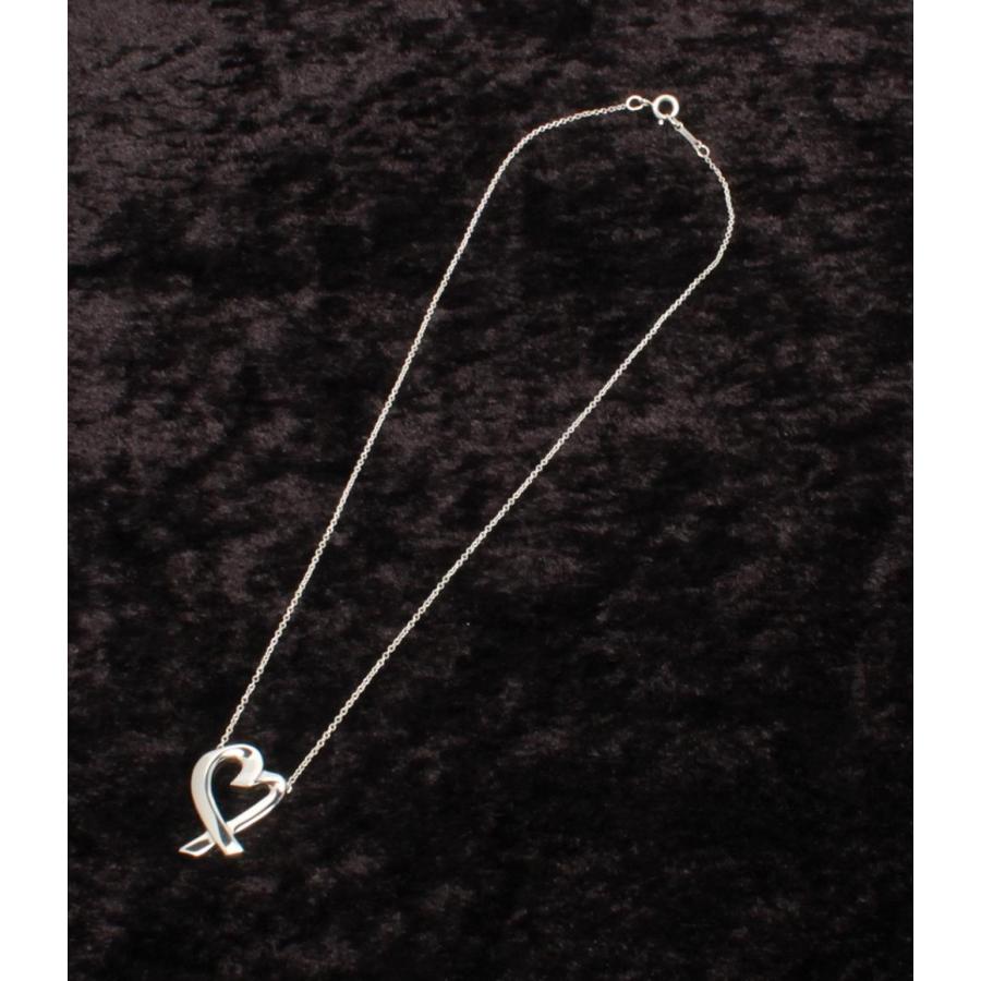 美品 ティファニー ネックレス SV925 ラビングハート