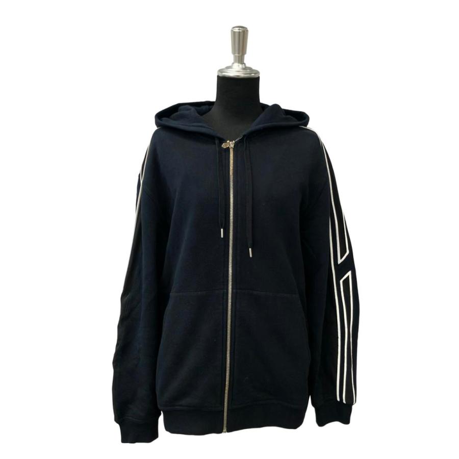 エルメス　ジップアップパーカー　ブラック　M ほぼ未使用 HERMES エルメスジップアップパーカー黒