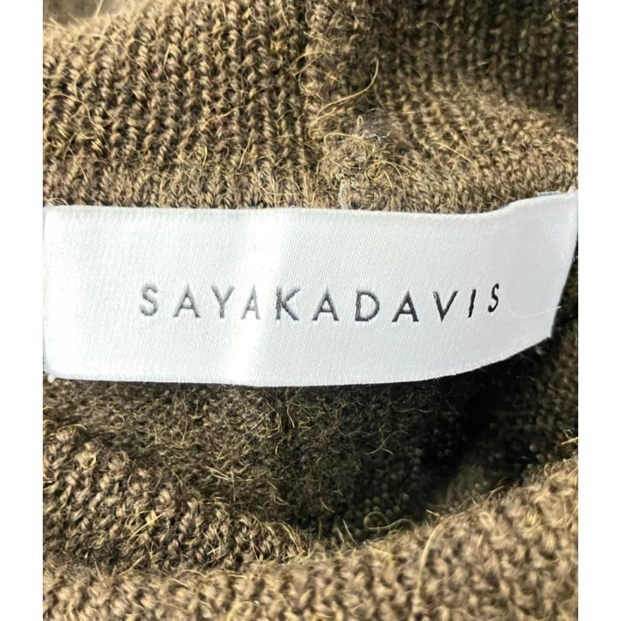 美品 サヤカディヴィス アルパカタートルネックニットロングワンピース 