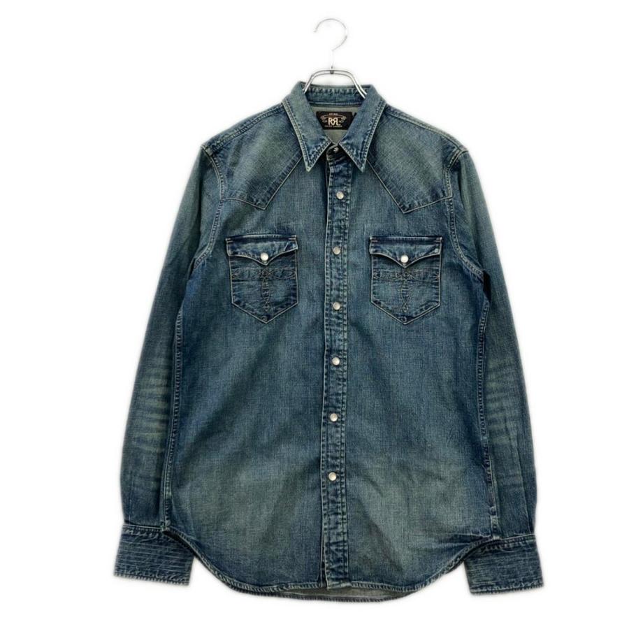 ダブルアールエル ラルフローレン 長袖 デニムシャツ メンズ SIZE M