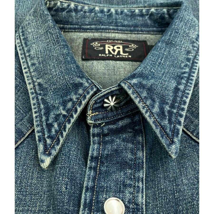 ダブルアールエル ラルフローレン 長袖 デニムシャツ メンズ SIZE M