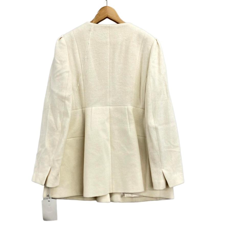 美品 セルフォード ノーカラーペプラムジャケット CWFJ225013