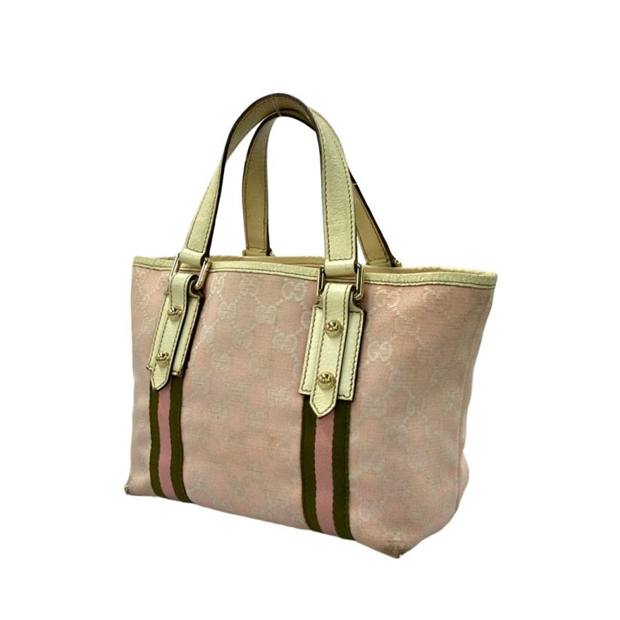 グッチ ミニトートバッグ ハンドバッグ GGキャンバス シェリー 139261