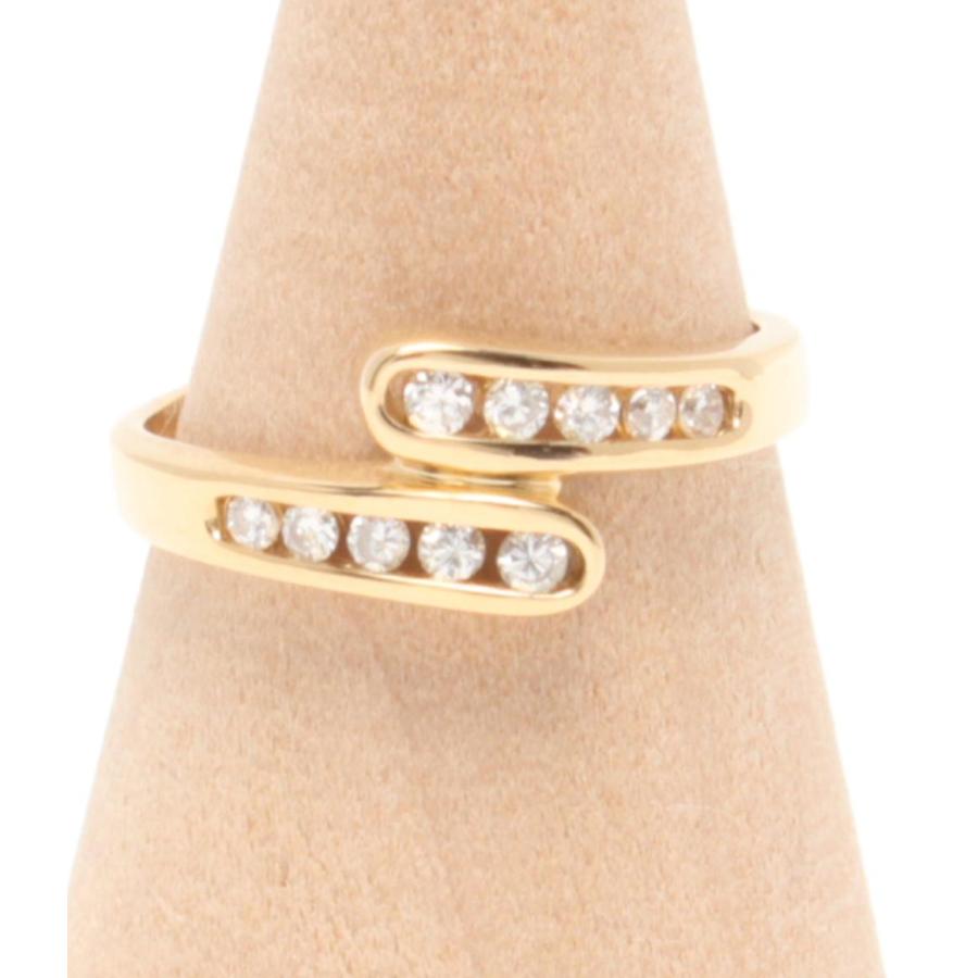 K18ダイヤモンド リング 0.20ct 特別お試し商品 超特価 K18 天然 ダイヤ 0.20ct ゴールド ハーフ