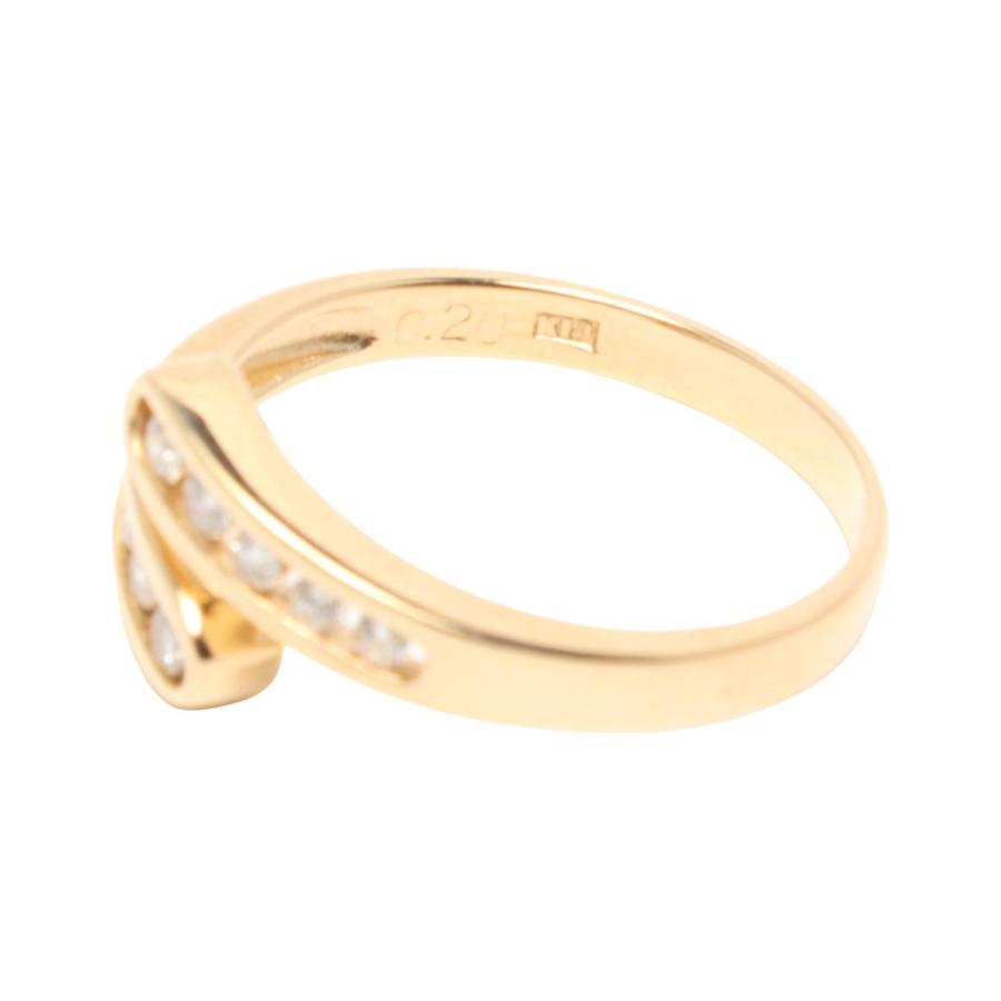 K18ダイヤモンド リング 0.20ct 特別お試し商品 超特価 K18 天然 ダイヤ 0.20ct ゴールド ハーフ