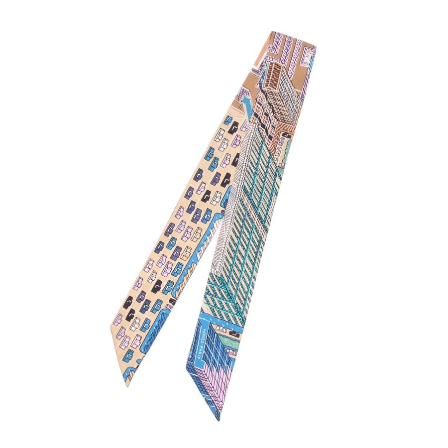 美品 エルメス ツイリー スカーフ シルク100% PANTIN CITY レディース