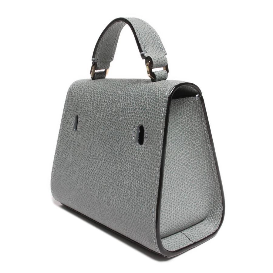 美品 ヴァレクストラ ミニレザーボディバッグ シルバー金具 イジィデ