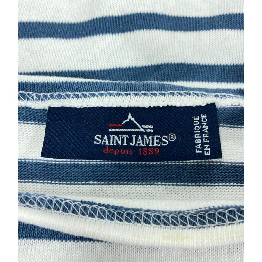 美品 セントジェームス ボーダー柄ボートネック長袖Tシャツ ロンT