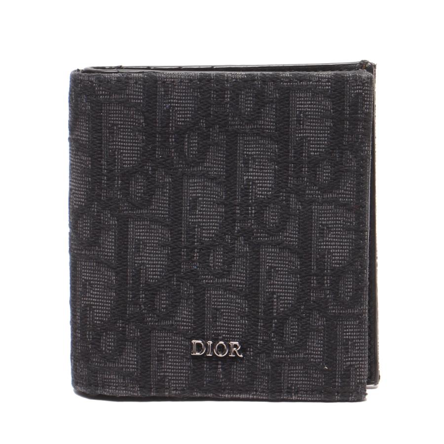 【美品】Dior(ディオール) オブリーク トロッター柄 二つ折り財布 ディオール 二つ折り財布 オブリーク トロッター メンズ Dior 中古
