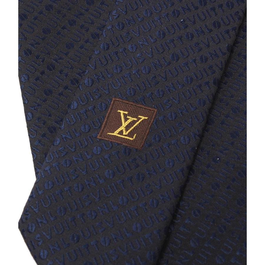 美品 ルイ・ヴィトン ネクタイ シルク100％ メンズ LOUIS VUITTON 中古