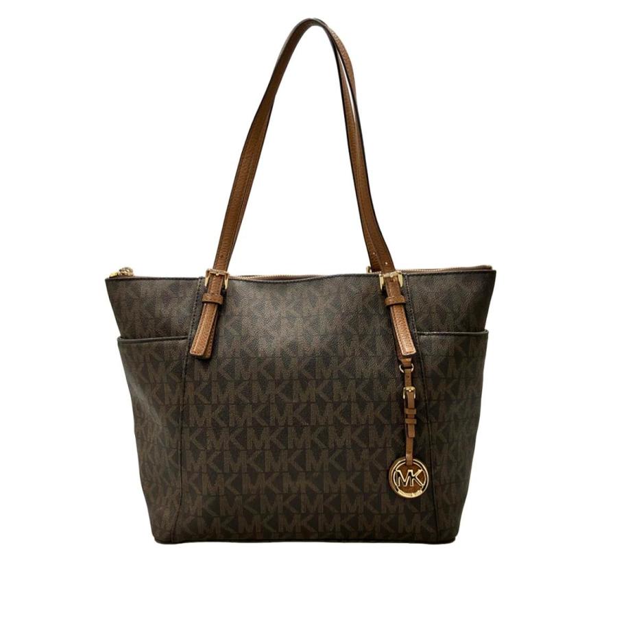 【美品】MICHAEL KORS ロゴ入りトートバッグ マイケルコース トートバッグ ロゴ レディース MICHAEL KORS 中古