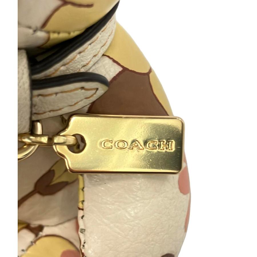 【希少美品】コーチCOACHキーリングバッグチャーム コーチ キーホルダー キーリング バッグチャーム フローラルクラスター