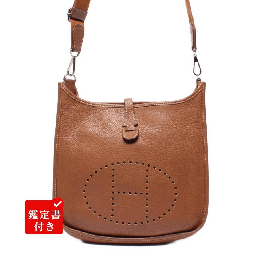 エルメス エヴリン3PM D刻印 2019年製 トゴ アネモネ シルバー金具 ショルダーバッグ 斜め掛けバッグ 肩掛けバッグ 紫 中古 送料無料 エルメス HERMES エヴリン3 PM W刻印 ブラック シルバー金具 トリヨン