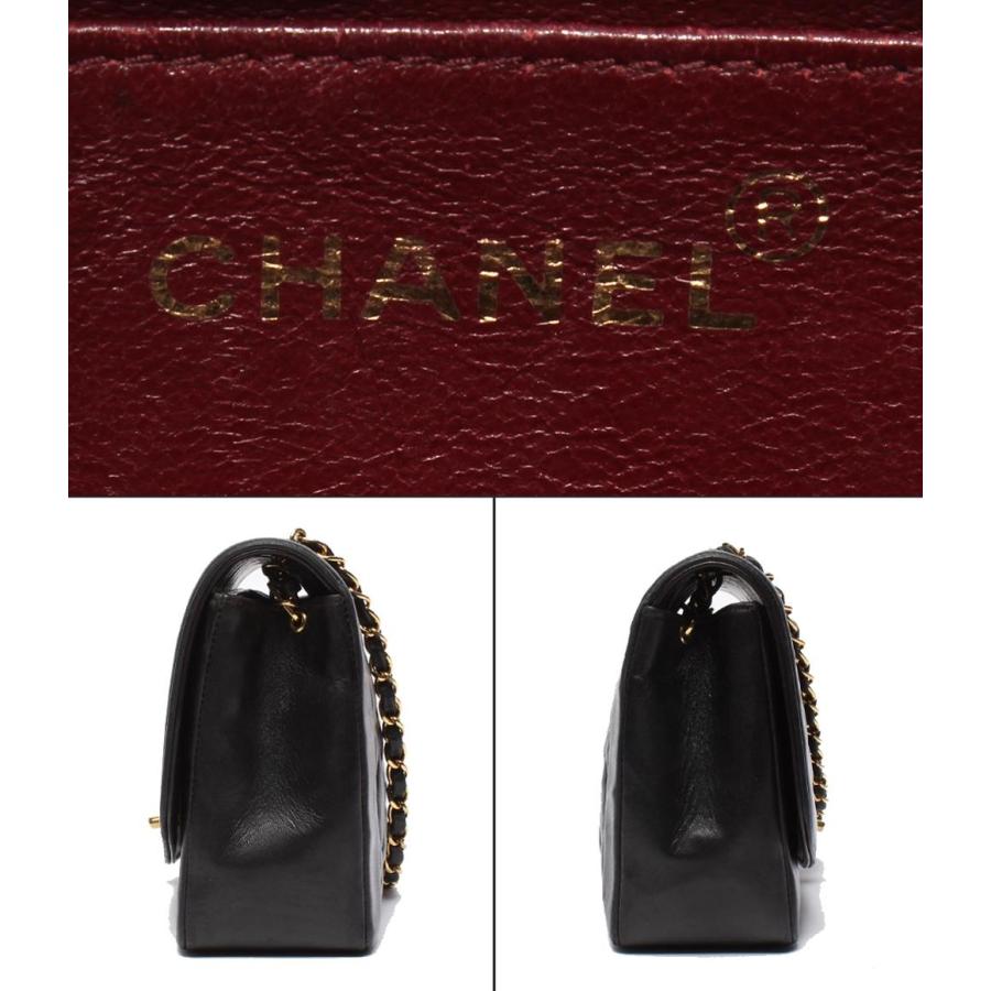 シャネル チェーンショルダーバッグ ゴールド金具 マトラッセ 2番台 ラムスキン ダイアナフラップ 25 レディース CHANEL シャネル チェーンショルダーバッグ ダイアナフラップ ラムスキン