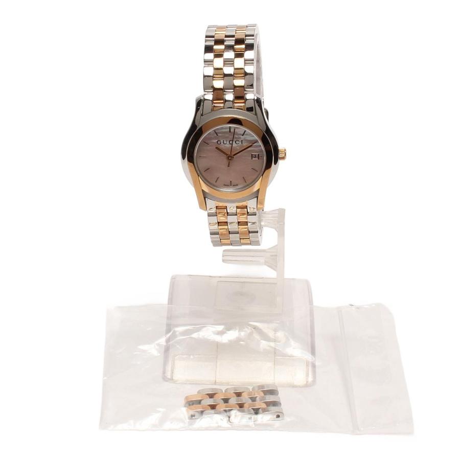 グッチ 腕時計 クオーツ ピンク 5500L レディース GUCCI 中古