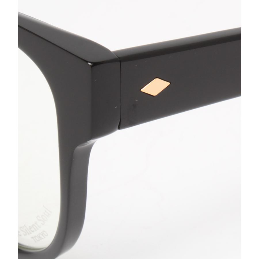 美品 ザサイレントソウル 伊達メガネ TSS SQUARE-01 55□18 ユニ