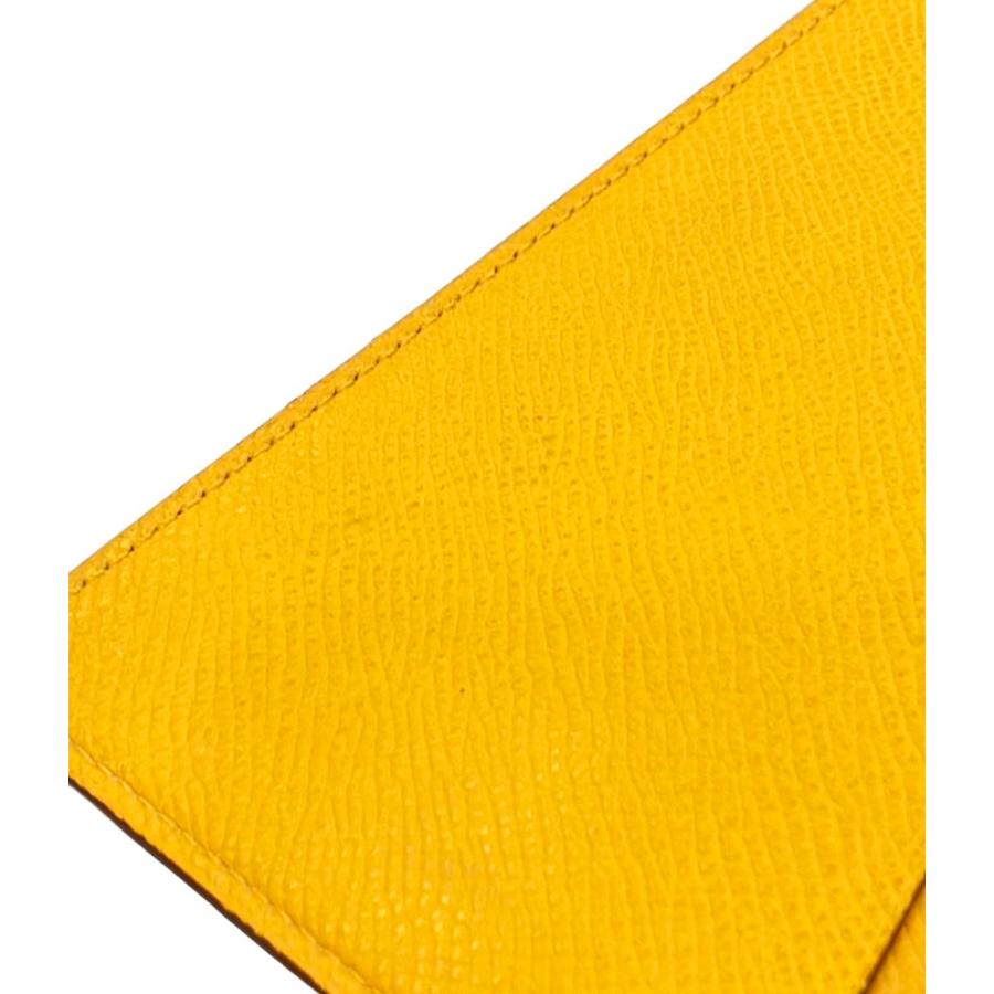 エルメス HERMES アジェンダヴィジョン2 イエロー系 無地 手帳カバー レディース【中古】 HERMES - エルメス HERMES 手帳カバー レザー イエロー ユニセックス