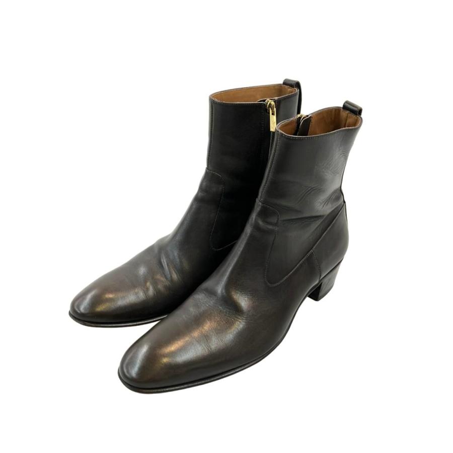 イヴ・サンローラン ショートブーツ サイドジップ メンズ SIZE 41