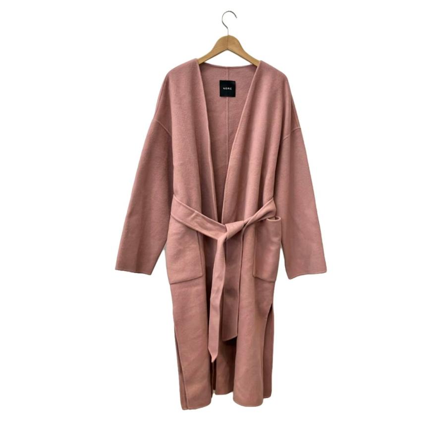 ノーク ノーカラーコート ガウンコート 913204-9114 レディース SIZE 2  