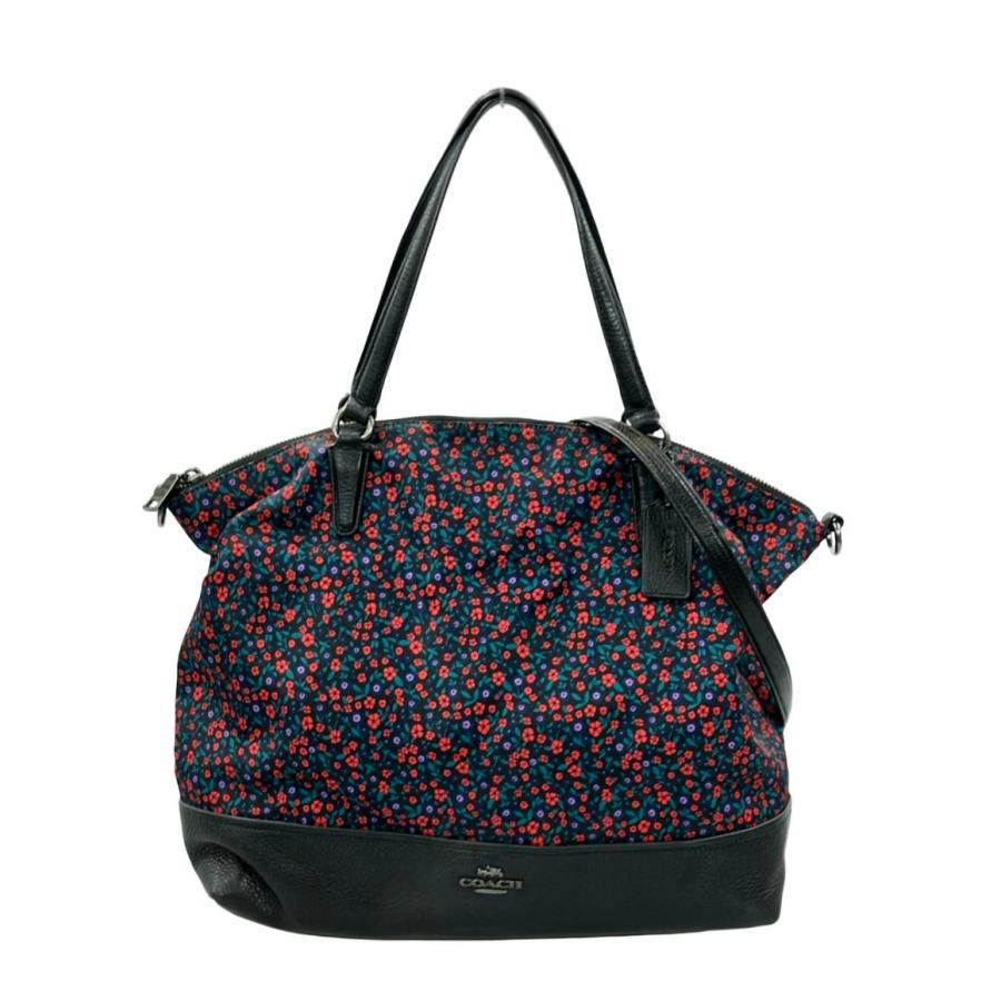 コーチ COACH 2way 花柄ナイロントートバッグ ショルダーバッグ 斜め掛け F59433 コーチ 2way 花柄ナイロントートバッグ ショルダーバッグ 斜め掛け