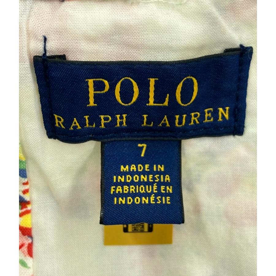 美品 ポロ・ラルフローレン ノースリーブワンピース 花柄 キッズ