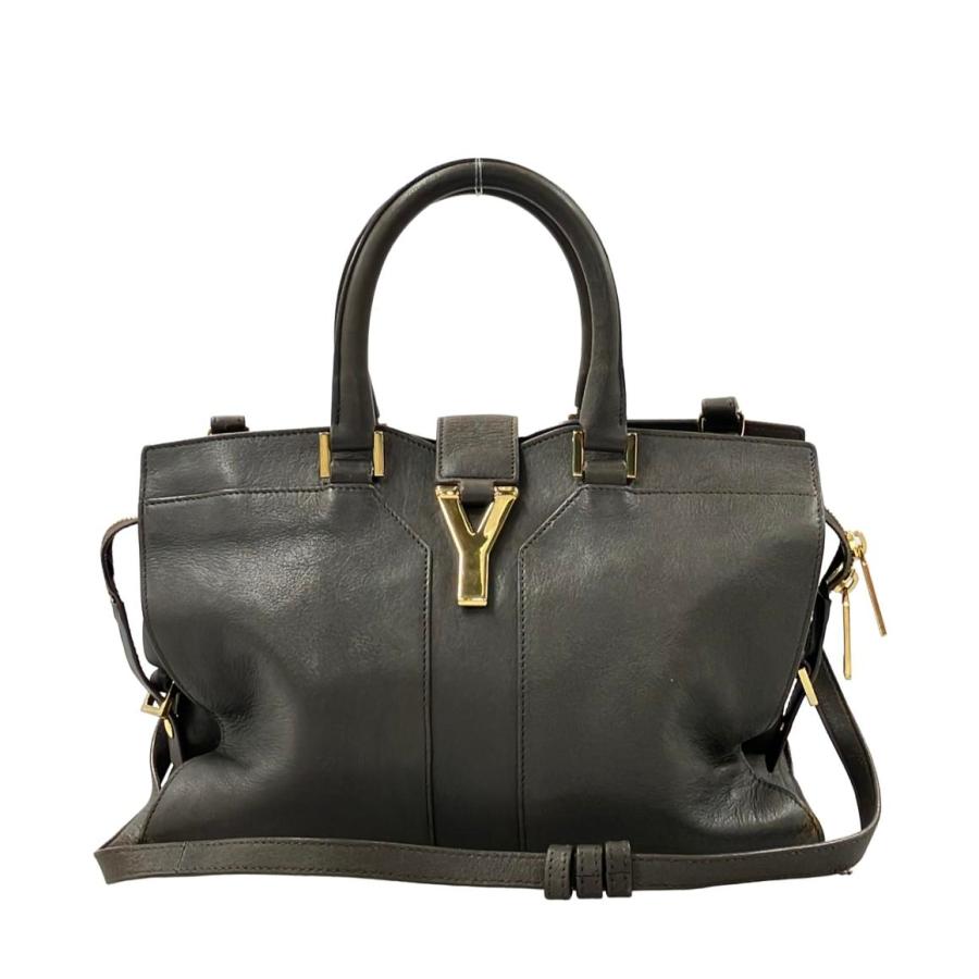 ⭐️未使用品⭐️　イヴサンローラン　2way　ハンドバッグ　ブッラック　レザー 美品】 イヴサンローラン2wayバッグ PVC レザーバイカラー