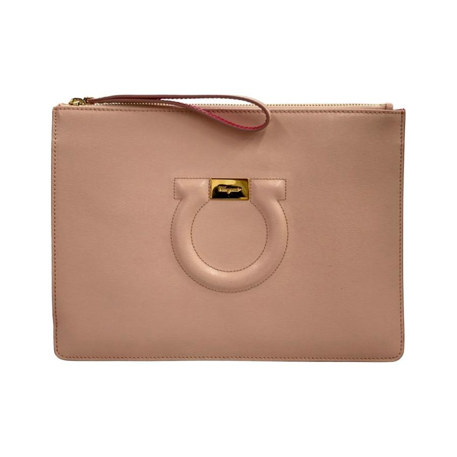 サルバトーレフェラガモ クラッチバッグ レザー ガンチーニ GG-22D299