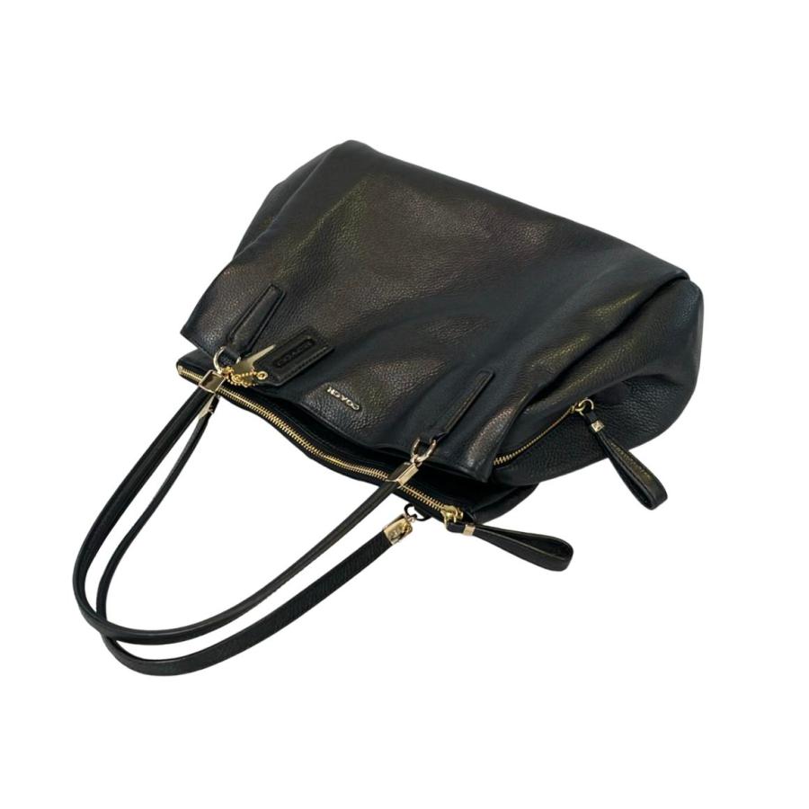 COACH ブラックレザー トートバッグ A1480-27859 美品 コーチ トート 