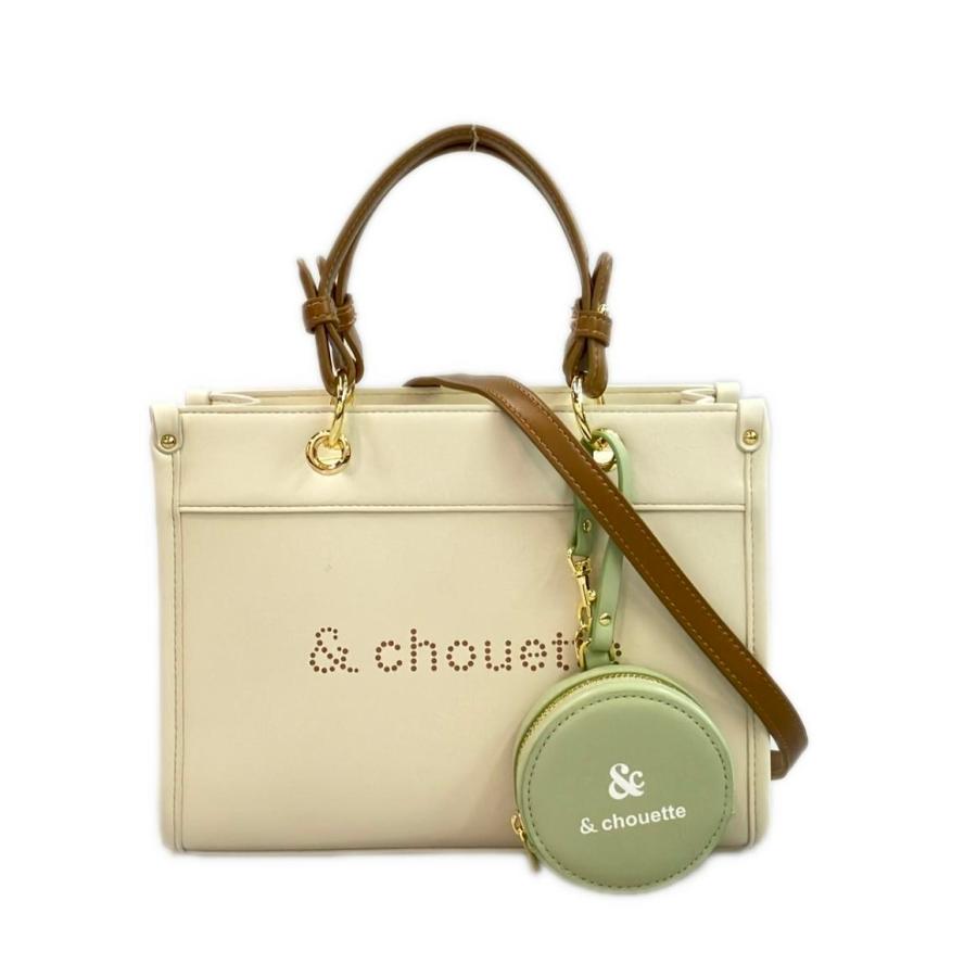 美品 アンドシュエット 2wayハンドバッグ ショルダーバッグ 斜め掛け 