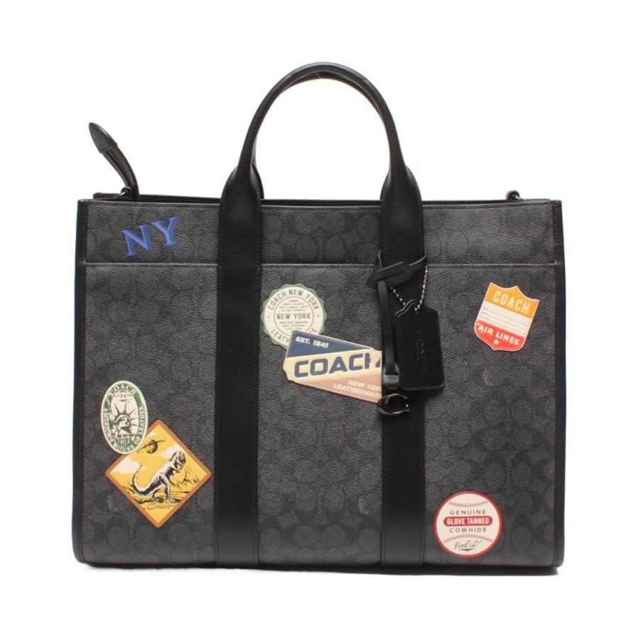 未使用級　coach ビジネスバッグ　トート　ショルダー　2way シグネチャ 美品 コーチ 2wayトートバッグ ショルダーバッグ 斜め掛け