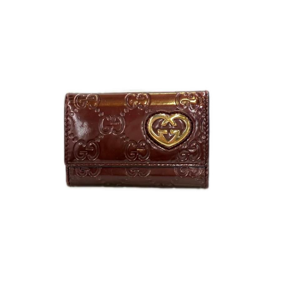 未使用　グッチ　GUCCI 6連キーケース　グッチシマ　レザー　257217 グッチ 6連キーケース シマ 257217 0416 レディース GUCCI 中古