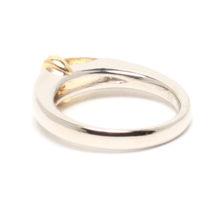 【76N4329S】K18/Pt900 トパーズ ダイヤモンド リング 16号 美品 リング 指輪 K18 Pt900 トパーズ 1.29ct ダイヤ 0.03ct