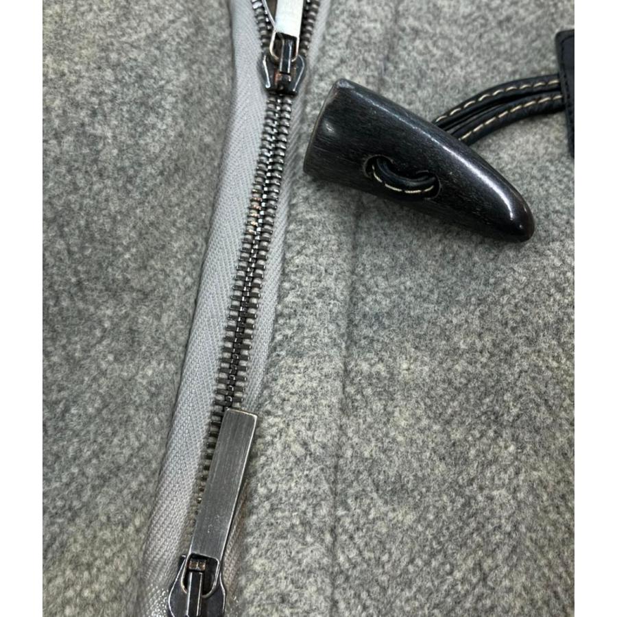 BURBERRY LONDON ダッフルコート グレー M バーバリーロンドン ダッフルコート ジップアップ レディース