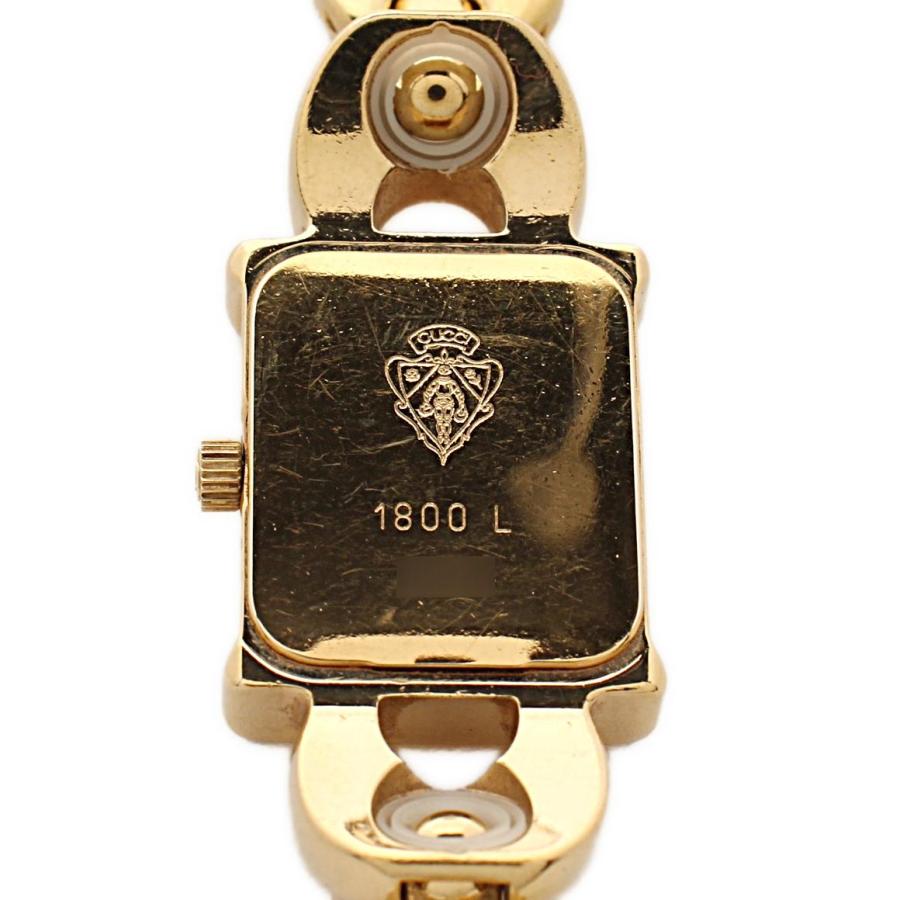 グッチ 腕時計 クオーツ ホワイト 1800L レディース GUCCI 中古