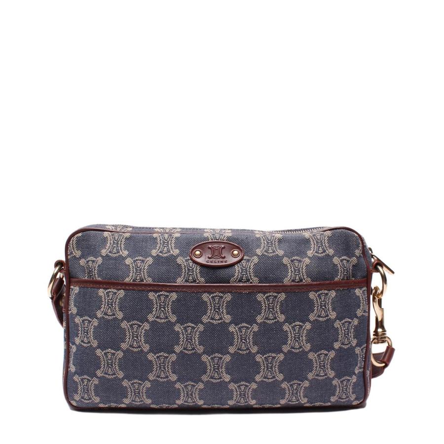【中古】ＣＥＬＩＮＥ　パリマカダム　デニム　クロスボディバッグ セリーヌ ショルダーバッグ パリマカダム デニム レディース