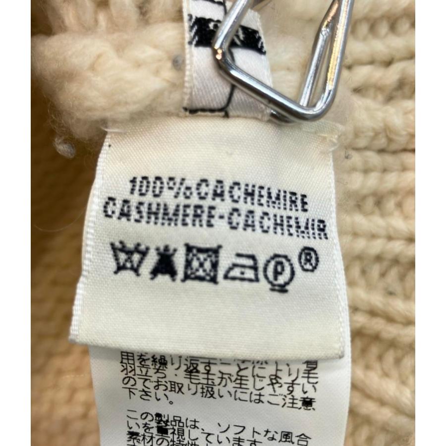 美品 エルメス 半袖ジップアップニット カシミヤ100% ゴルチエ