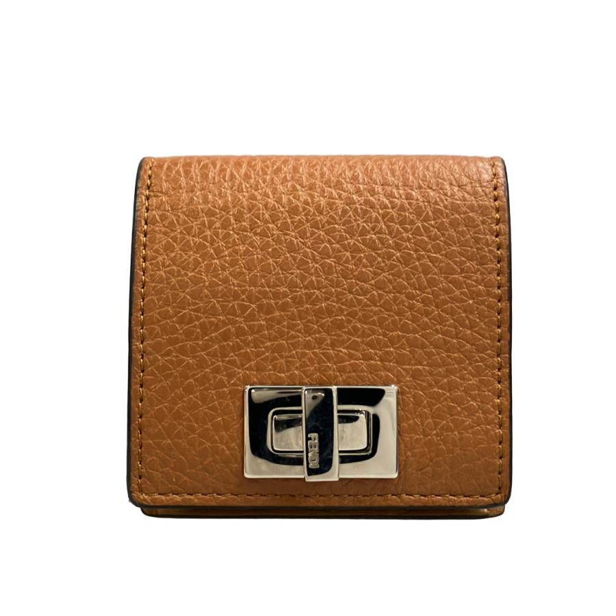 新品未使用箱付き フェンディ ケース 小銭入れ オレンジ FENDI フェンディ コインケース ピーカブー 8M0453 レディース FENDI 中古