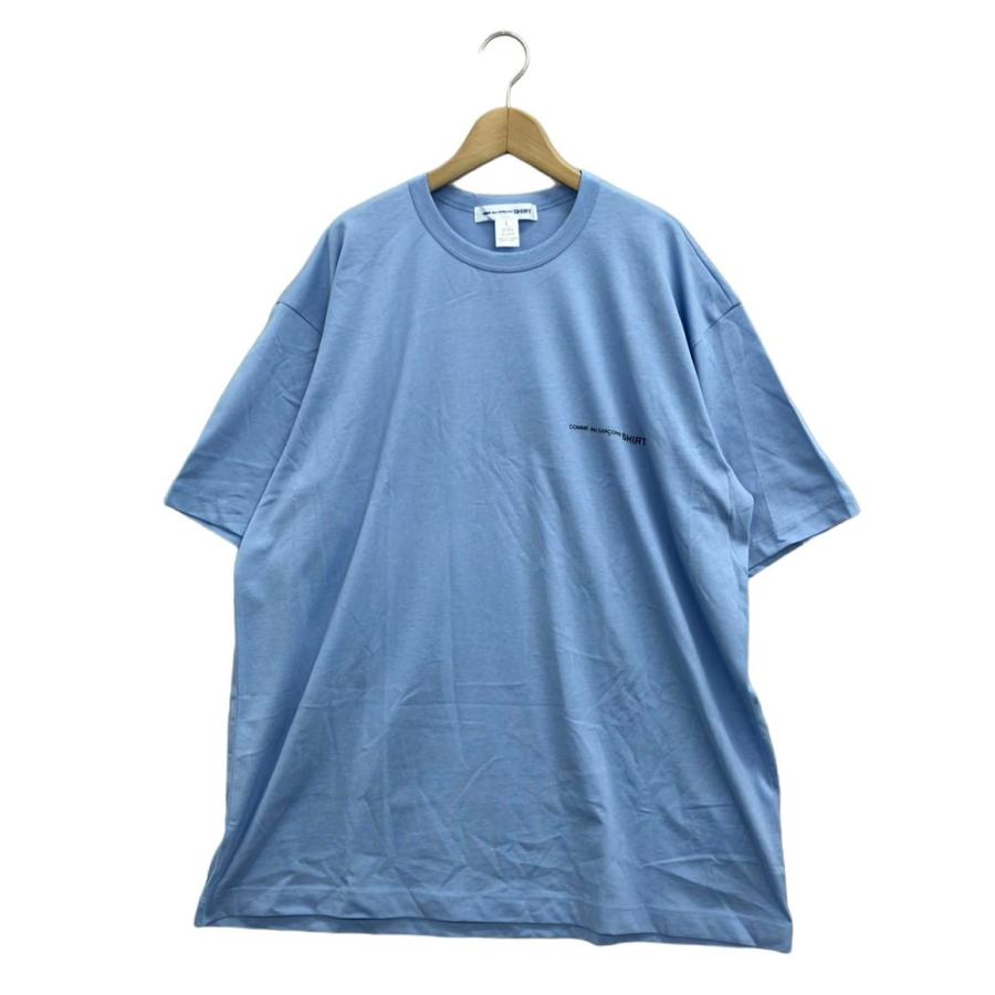 美品⭕️コムデギャルソンシャツ　半袖Tシャツ　Lサイズ 美品 コムデギャルソンシャツ 半袖Tシャツ ロゴ メンズ SIZE L (L