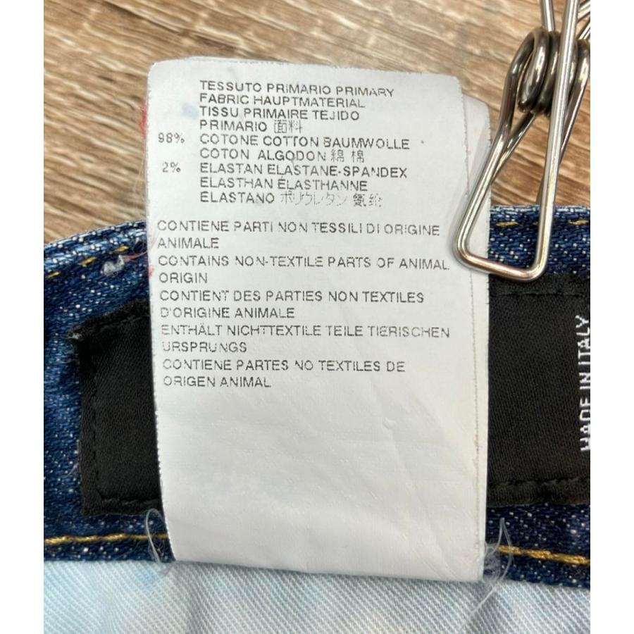 DSQUARED2 ダメージ加工デニムジャケット　クラッシュ加工　名作　ひげ DSQUARED2 ダメージ加工デニムジャケット クラッシュ加工 名作 ひげ