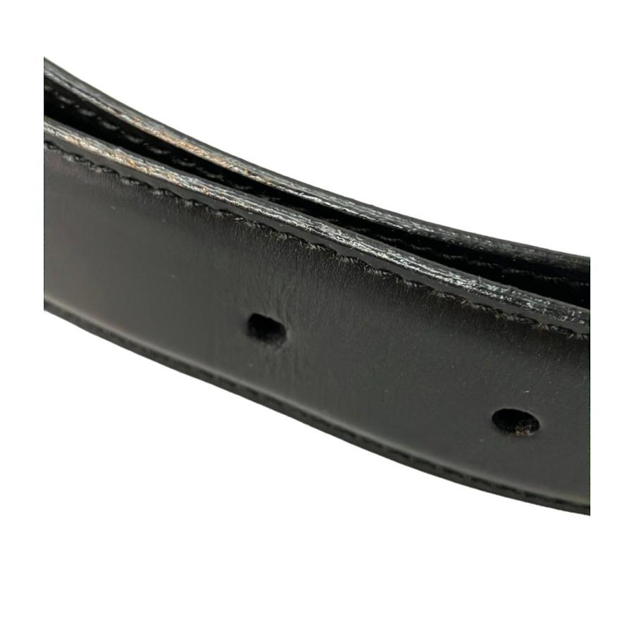 美品 モンブラン リバーシブルベルト シルバーバックル メンズ